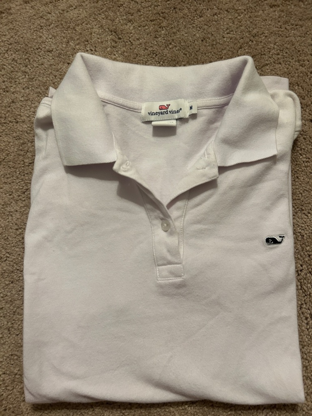Vineyard Vines Polo Shirt in Pale Pink